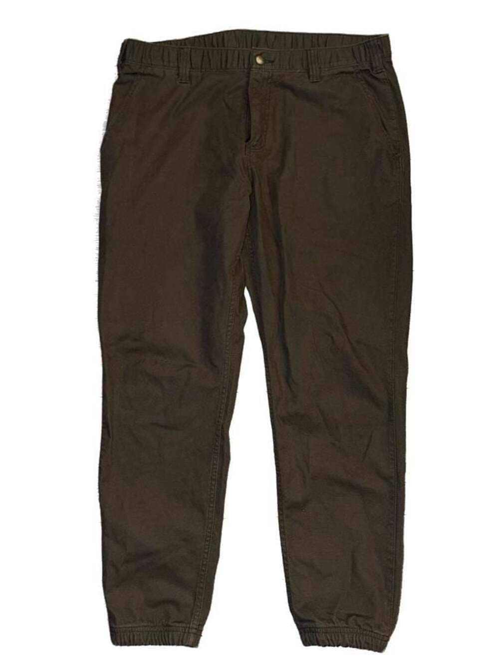 Carhartt Men's Relaxed Fit Tapered Rigby Joggers Dark Coffee Size 36 Short - Picture 4 of 6